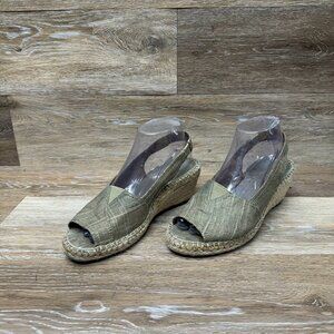 Clarks Artisan Petrina Rhea Espadrille Wedge Sandal Women s Size 7.5